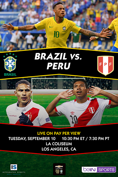 Soccer Brazil Vs Peru Cox On Demand
